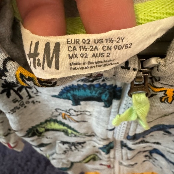 H&M Dinosaur Hooded Jacket - Picture 3 of 4